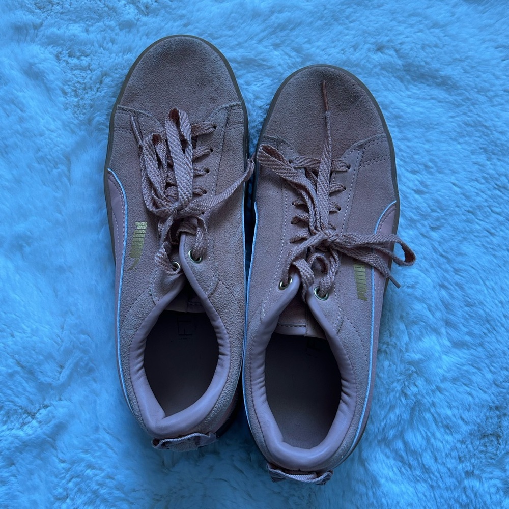 Pink Suede Coquette Puma Sneakers